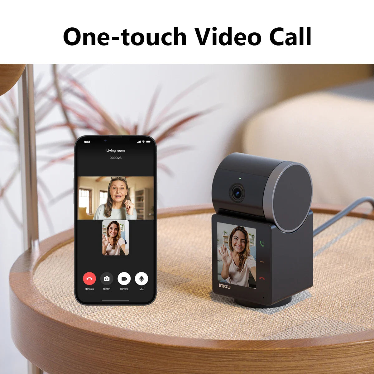 Smart AI Video Camera 3K QHD Display & Motion Alarm
