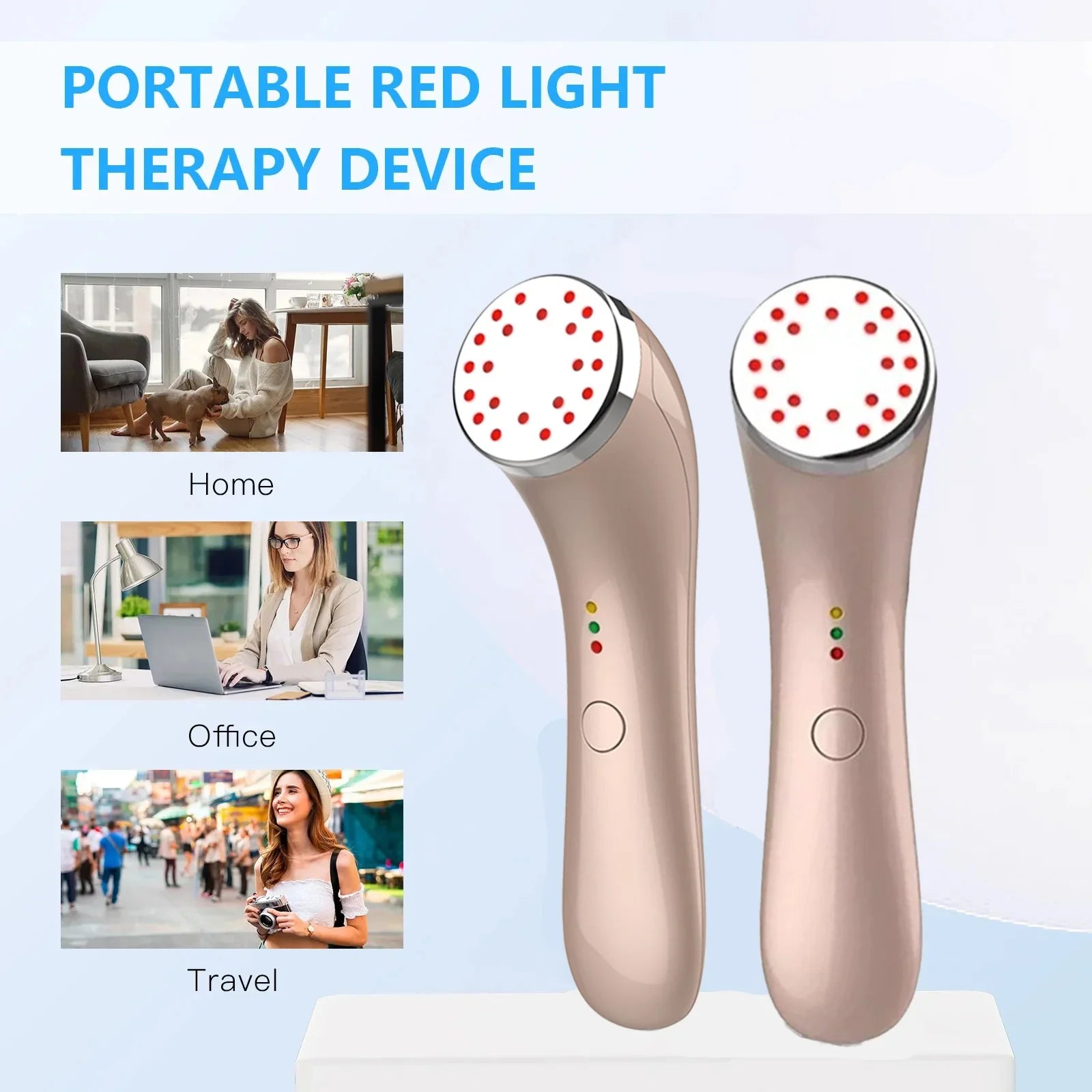 Portable Red & Infrared Light Therapy Device for Pain Relief
