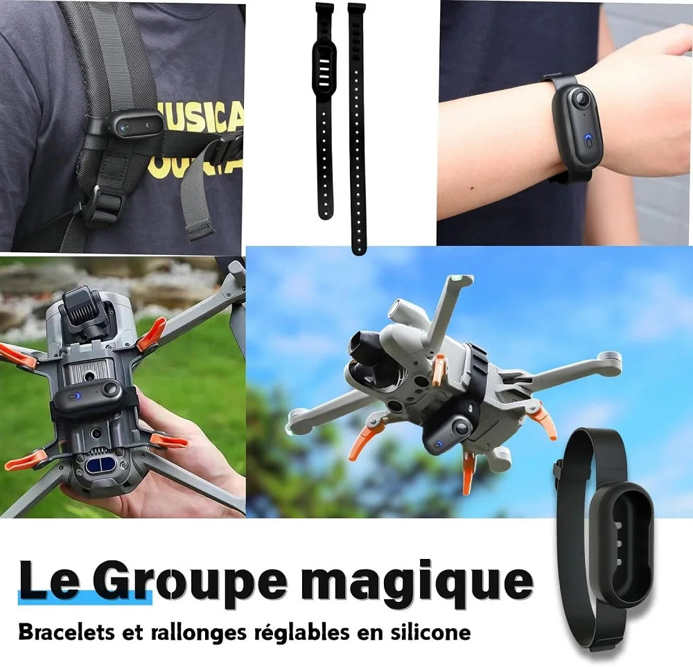 Mini 1080P Action Camera with Clip, WiFi & Wearable Accessories – FHD (Black)