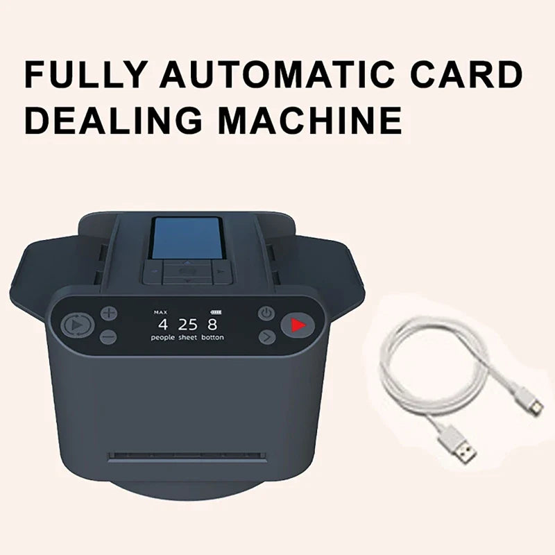 2-in-1 Automatic Card Shuffler with Rotating Dealer Function