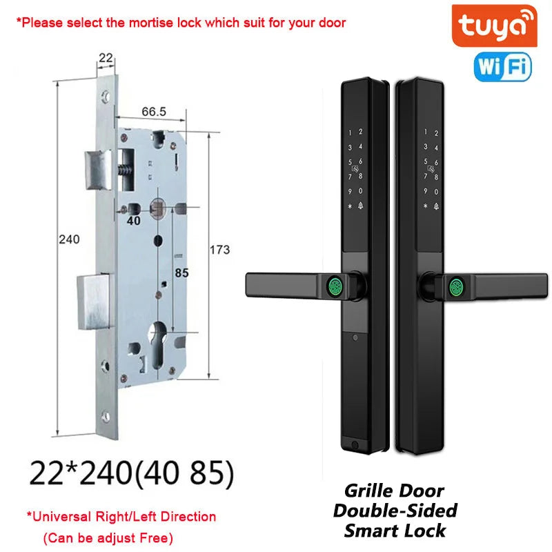 Outdoor Smart Lock with Fingerprint and Keypad Access