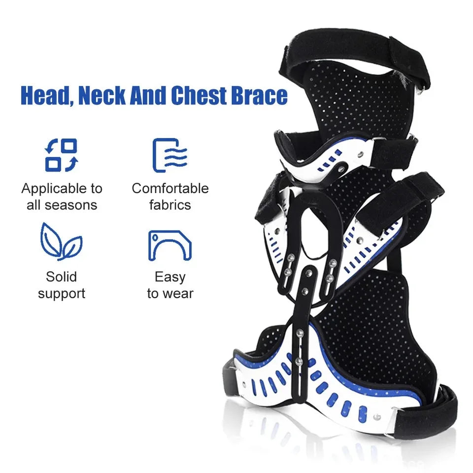 Adjustable Neck and Chest Orthosis with Chin Support – Breathable