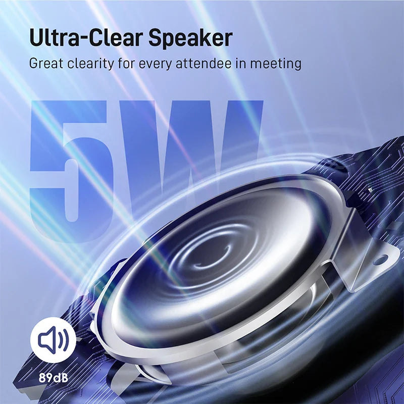 Cordless Conference Speaker with 8-Mic 360° Audio Speakerphone