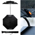 Portable Outdoor Parasol, Waterproof 220cm Adjustable Shade