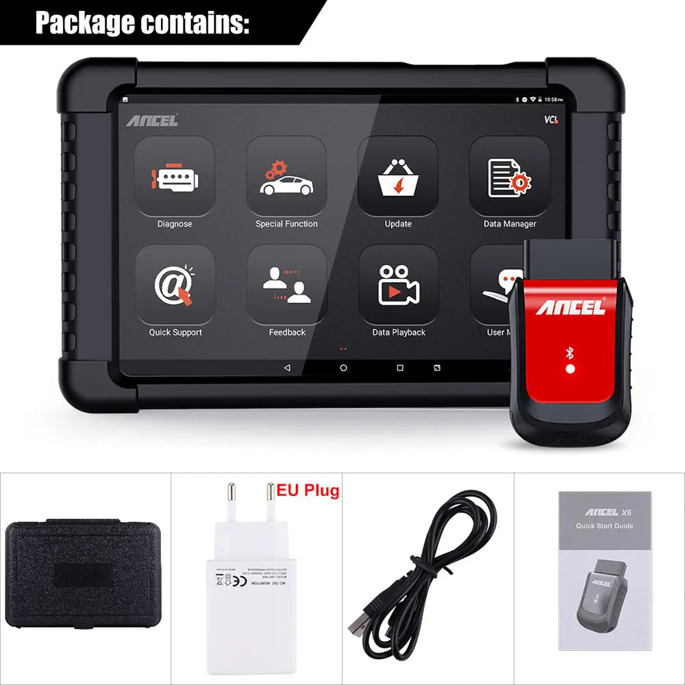 10.1" Bluetooth Car Diagnostic Tablet with ABS Reset