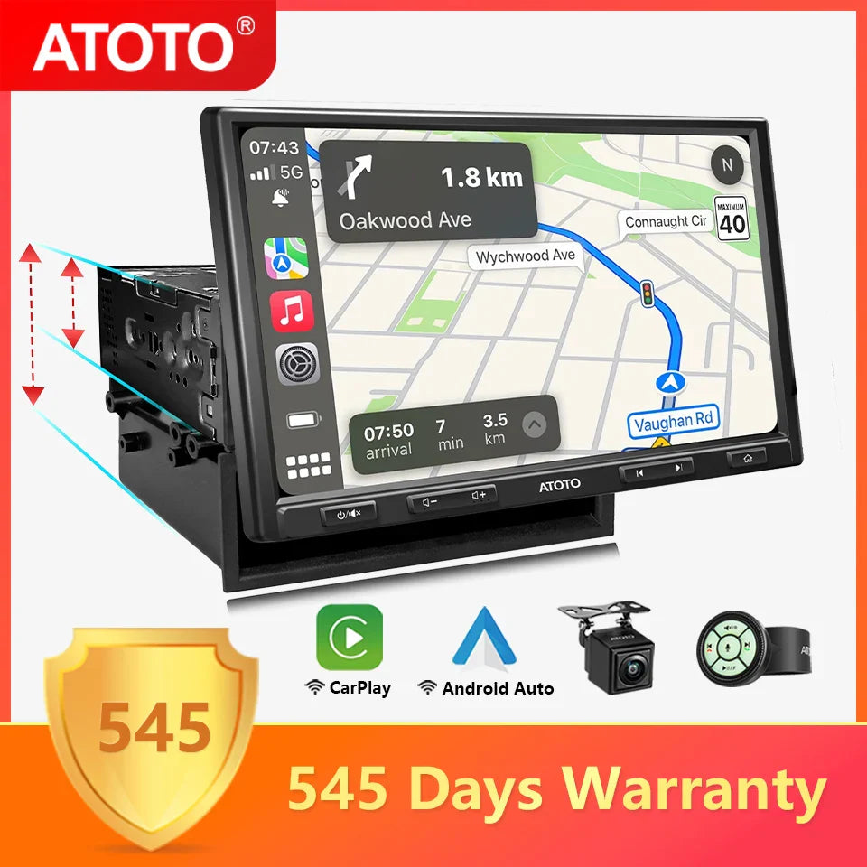 10" Touchscreen Car Stereo with CarPlay and Android Auto
