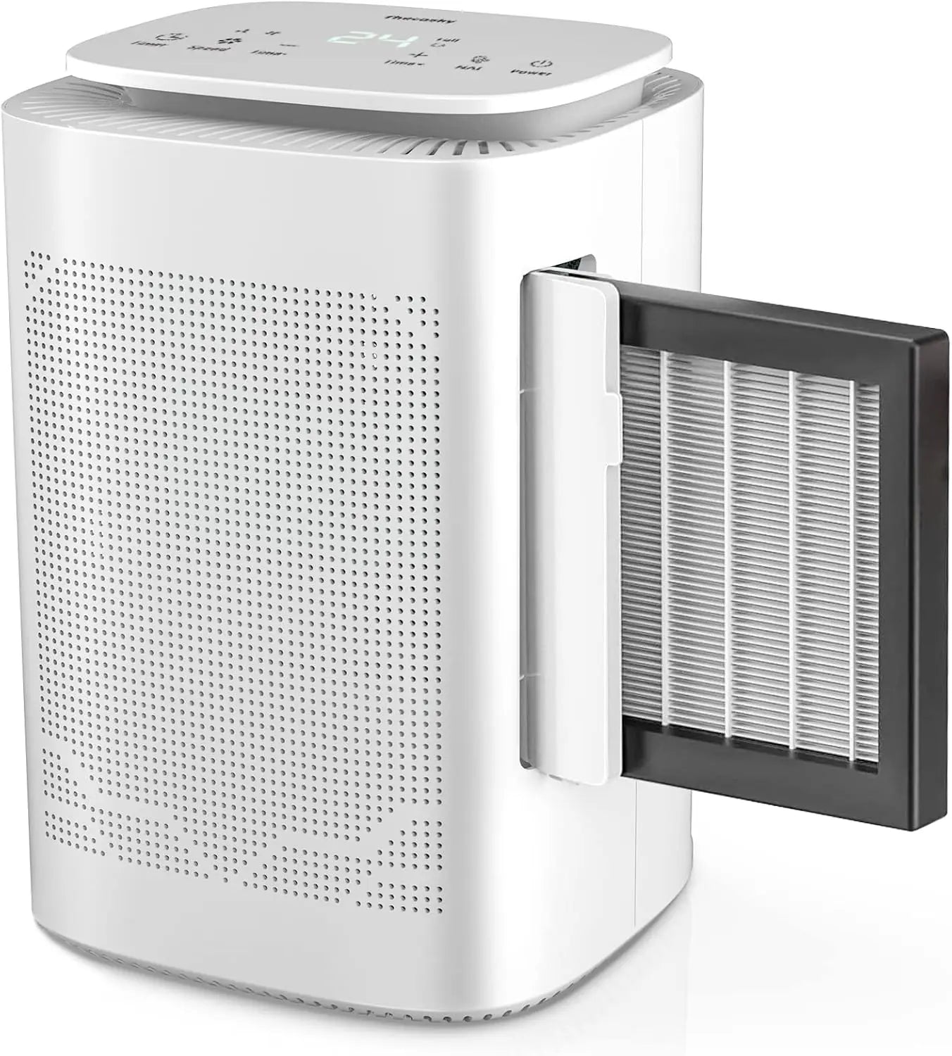 2-in-1 Dehumidifier & Air Purifier with HEPA Filter, Ionizer & Drain Hose