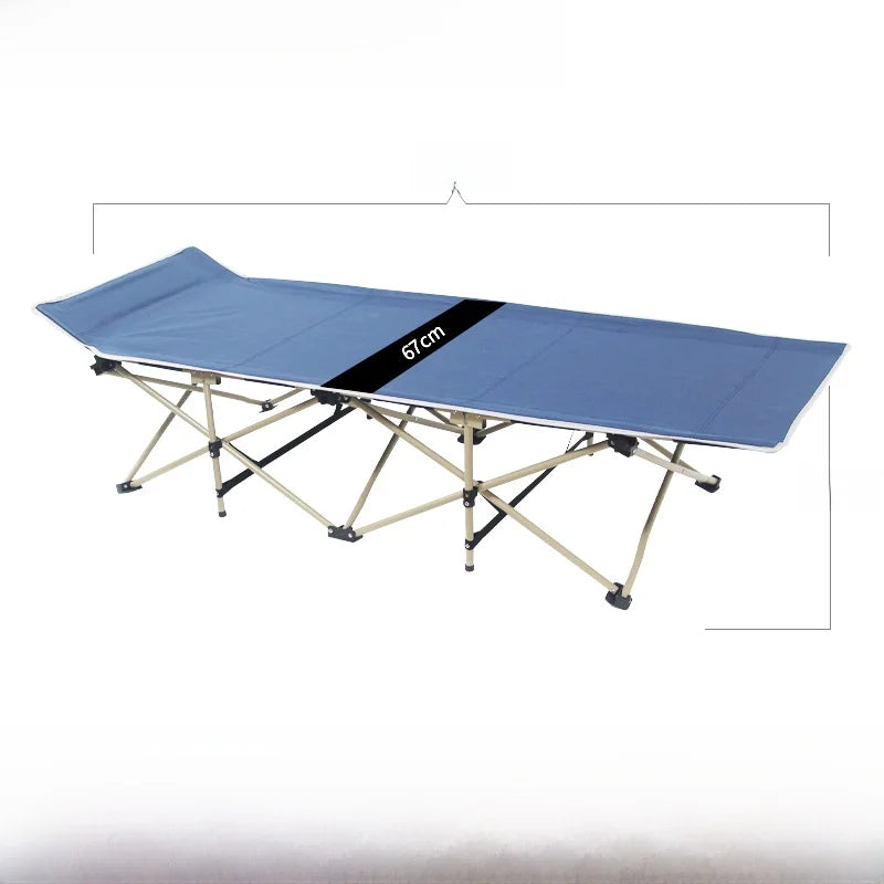 Portable Folding Bed Single Person Recliner for Office Nap & Outdoor Camping