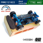 1:10 4WD RC Drift Car Kit with Carbon Fiber Frame & Alloy Parts – DIY Build
