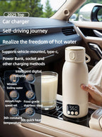 Rechargeable Electric Kettle 17400mAh with Temperature Control