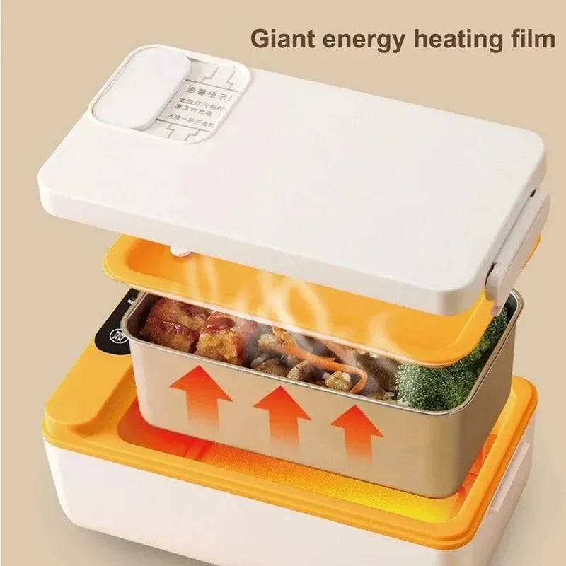 Cordless Heated Food Container for Travel, Office & Camping