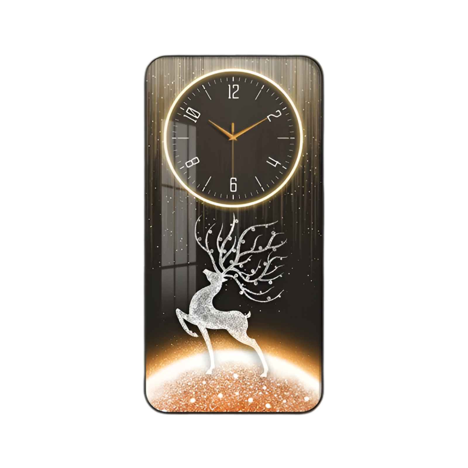Luxury 80x40cm Mute Wall Clock for Living Room Decor