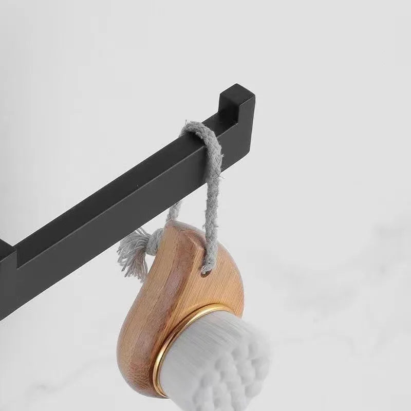 Wall-Mounted Bathroom Set, 40cm Towel Rail, Hooks, Holder