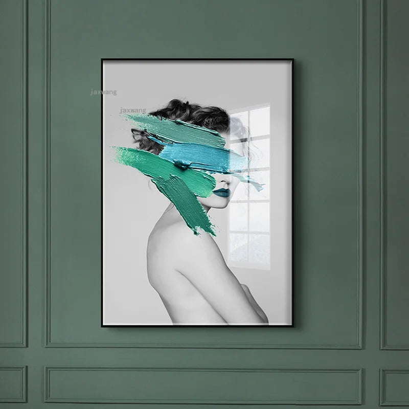Minimalist Modern Wall Art Framed Canvas Print for Living Room, Bedroom or Apartment Decor