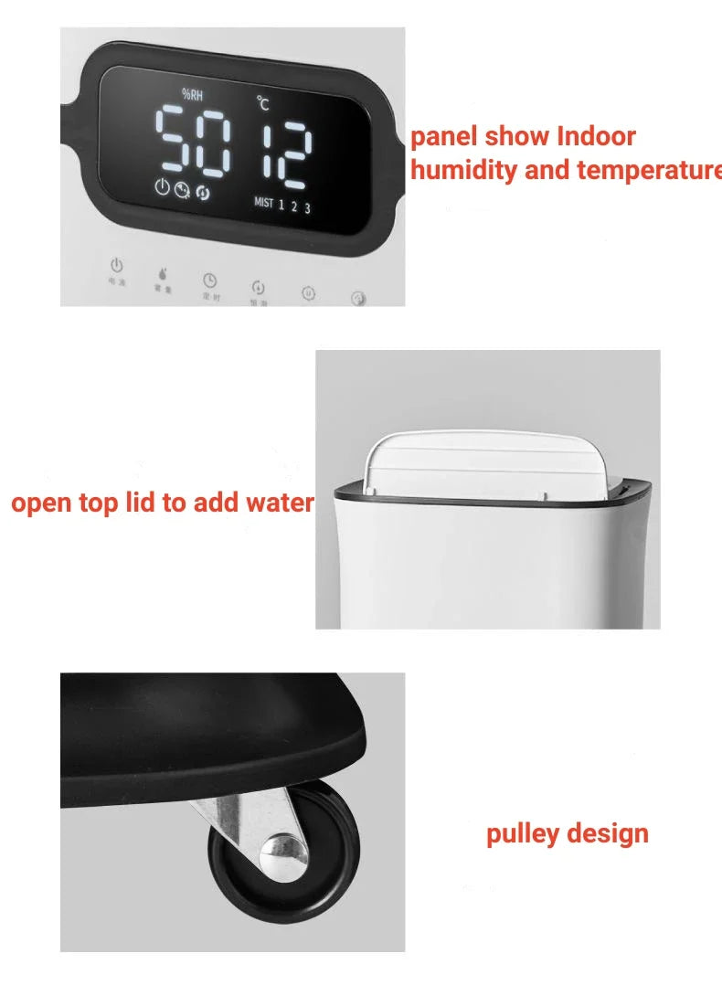 16L Smart Ultrasonic Air Humidifier with Sterilization 220V