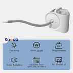 Powerful Pet Hair Dryer and Grooming Tool with Noise Reduction 1200W Gray