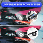 2-Pack Motorcycle Bluetooth Intercom Headsets 2000m Range