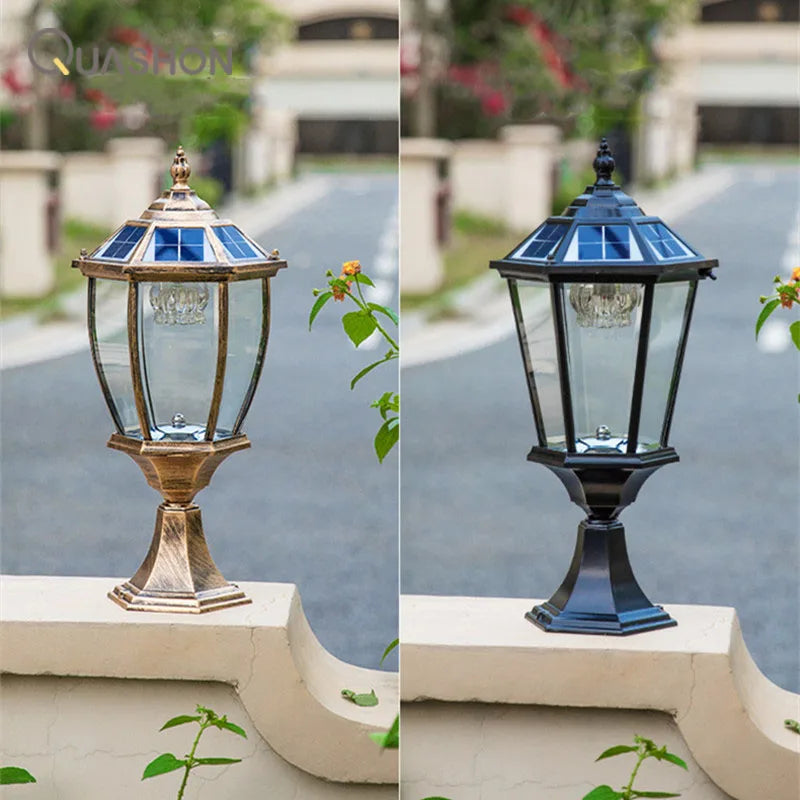 Solar LED Outdoor Pillar Light with High Efficiency
