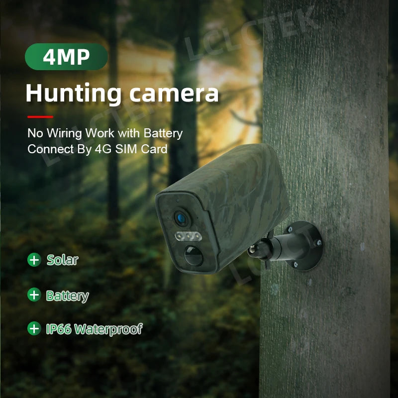 Outdoor 4MP Hunting Camera with Night Vision and Audio
