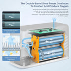 Lightweight 3L Oxygen Concentrator for Home and Travel