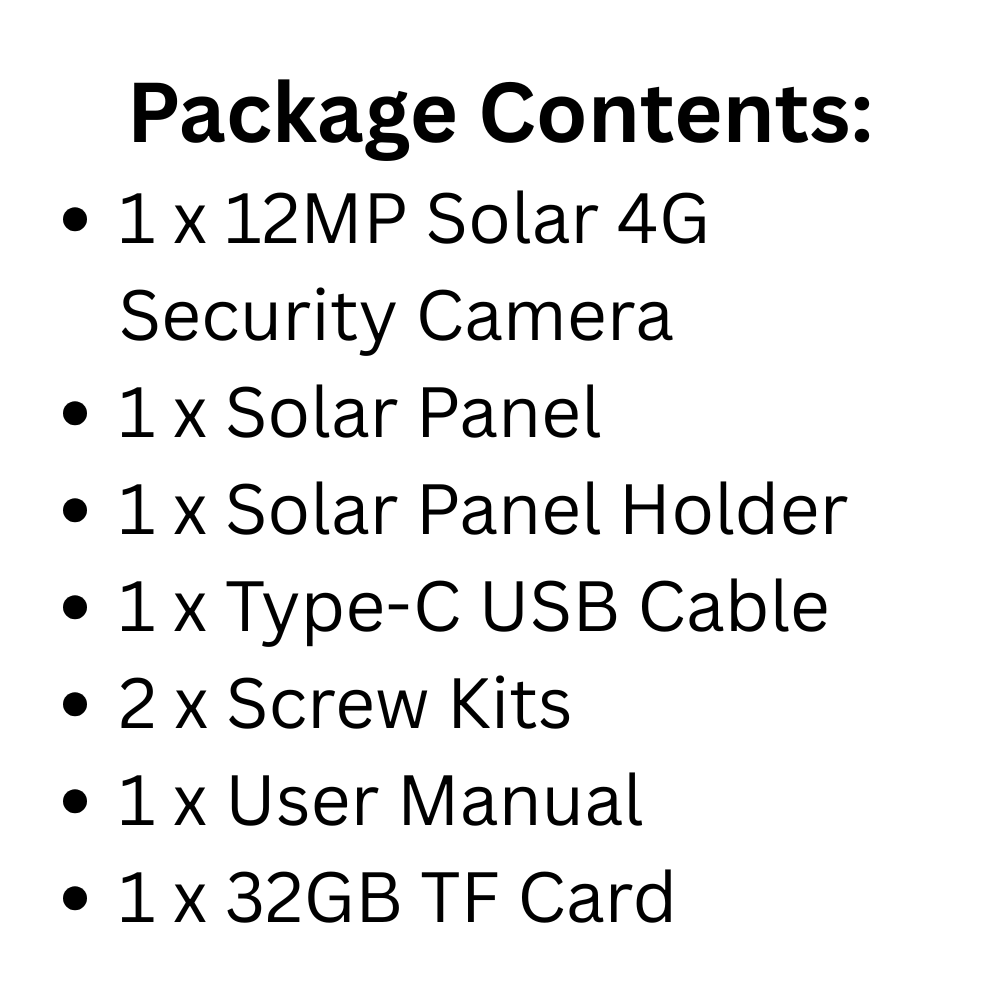 12MP 6K Solar 4G PTZ Camera with Triple Lens, Night Vision & 32GB Storage
