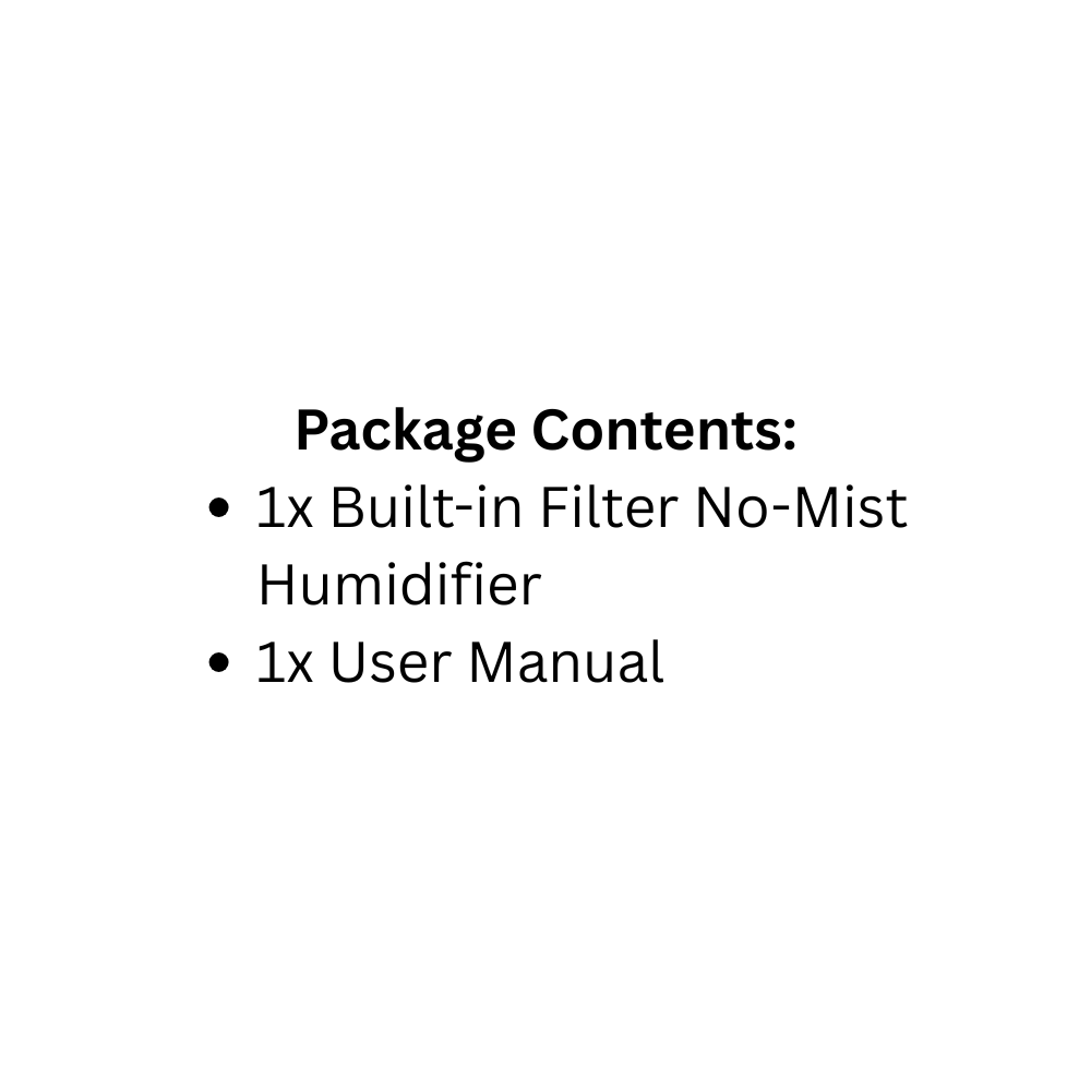 4L Rechargeable Filtered Air Humidifier Fog-Free Humidification with Auto Shut-Off for Home Use