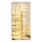 Modern Wooden Bookcase Rack Floor-Standing Multi-Layer Storage for Home or Office