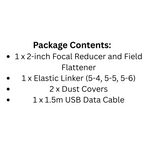 2-Inch 0.8x Focal Reducer & Field Flattener for Telescopes
