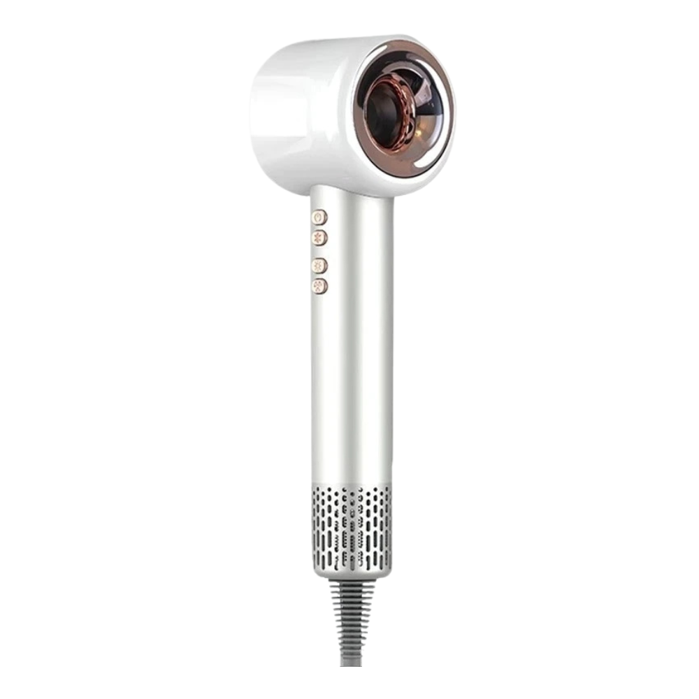 1500W Leafless Hair Dryer with Negative Ion Technology & 4 Speed Modes
