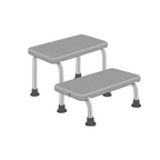 Adjustable Non-Slip Bathroom Chair Sturdy Aluminum Stool for Toilet & Daily Support