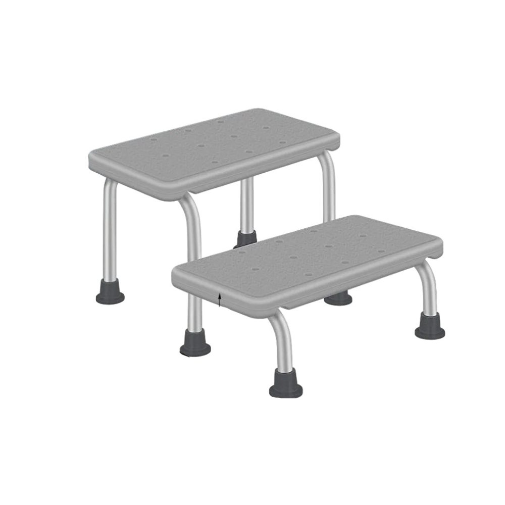Adjustable Non-Slip Bathroom Chair Sturdy Aluminum Stool for Toilet & Daily Support