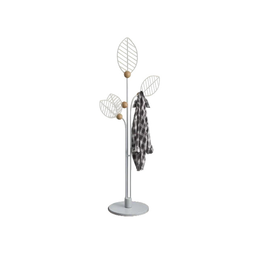 Freestanding Iron Clothes Rack Space-Saving Hanger for Indoor Storage & Home Organization