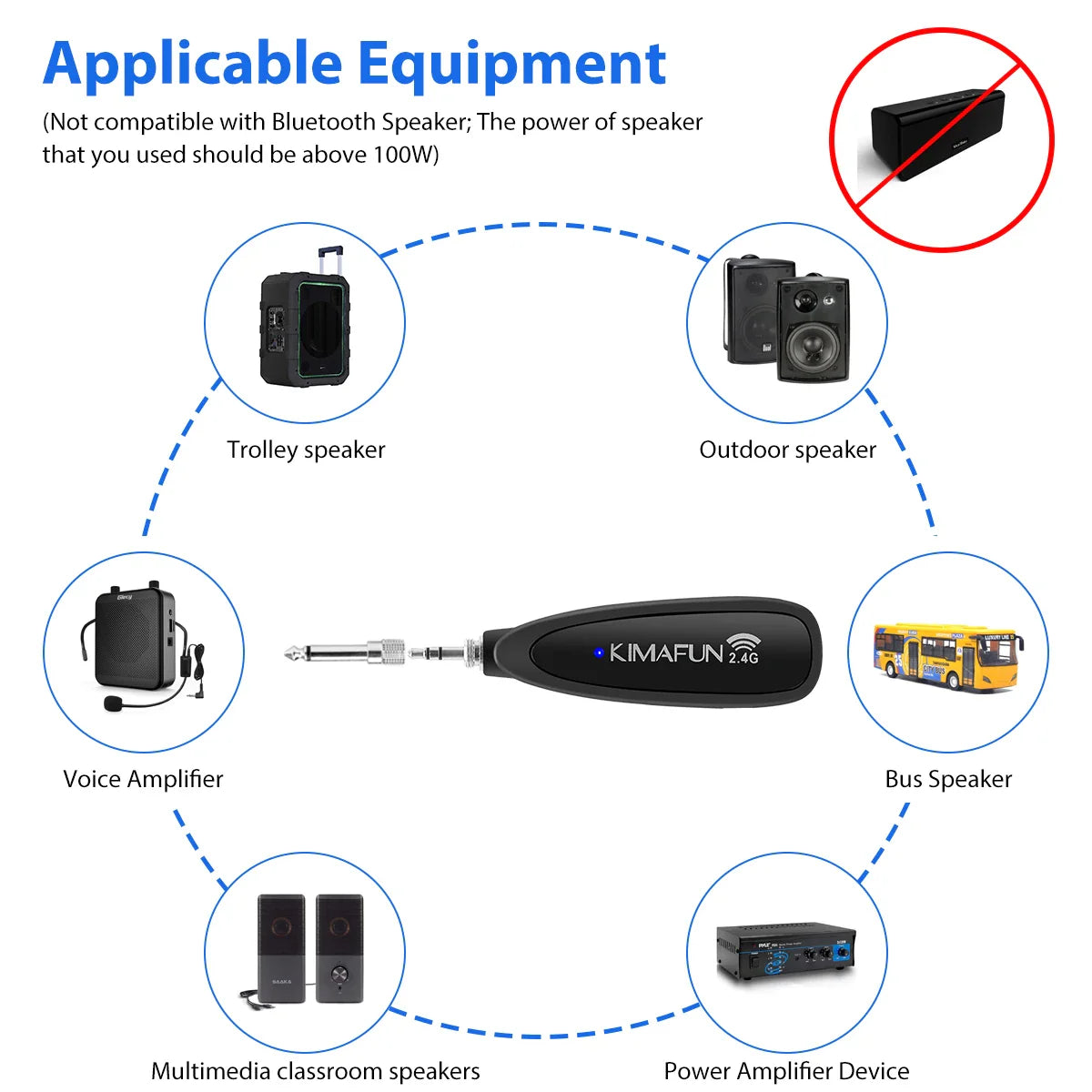 2.4G Rechargeable Microphone for Stage and Live Sound