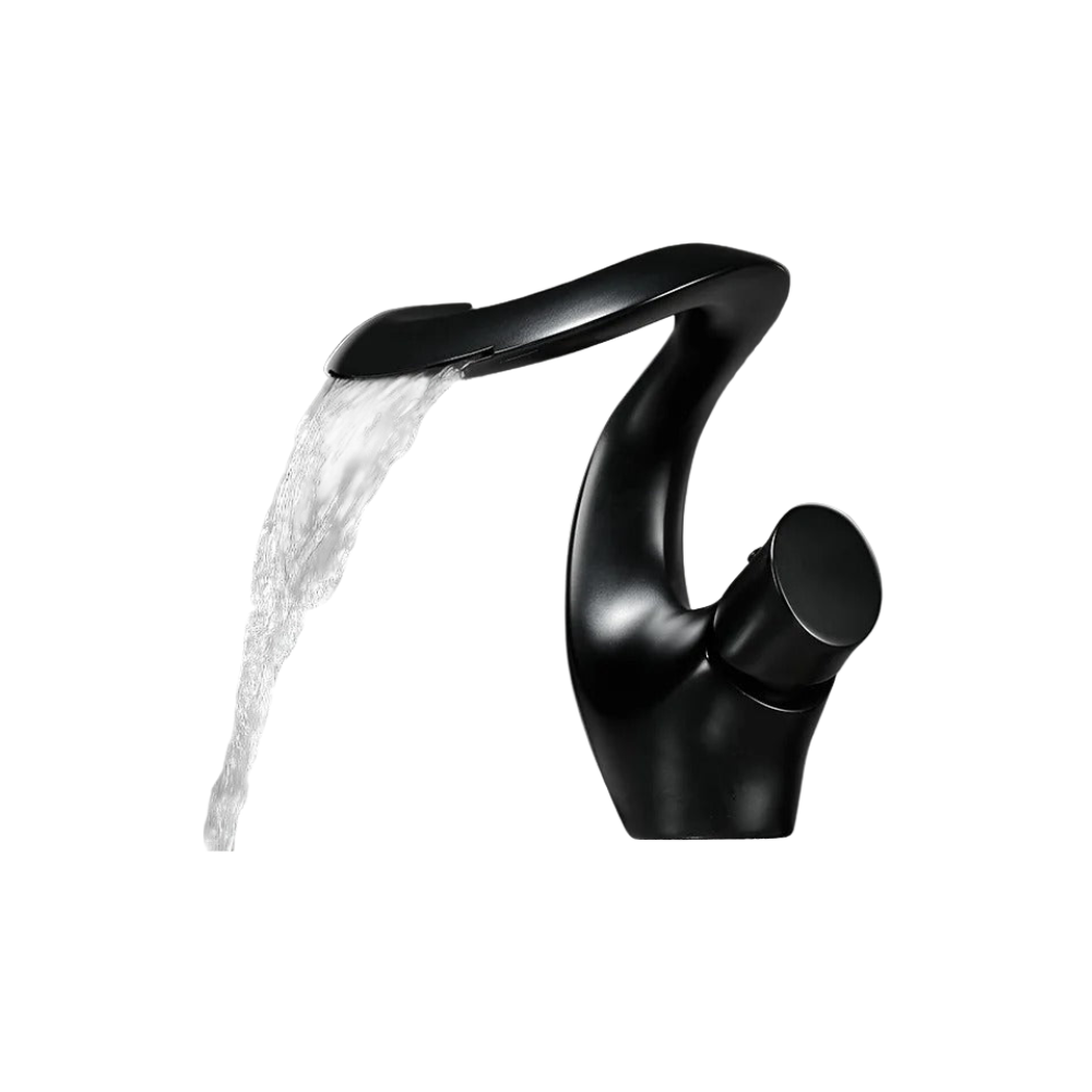 Modern Copper Bathroom Faucet Splash-Proof Waterfall Design