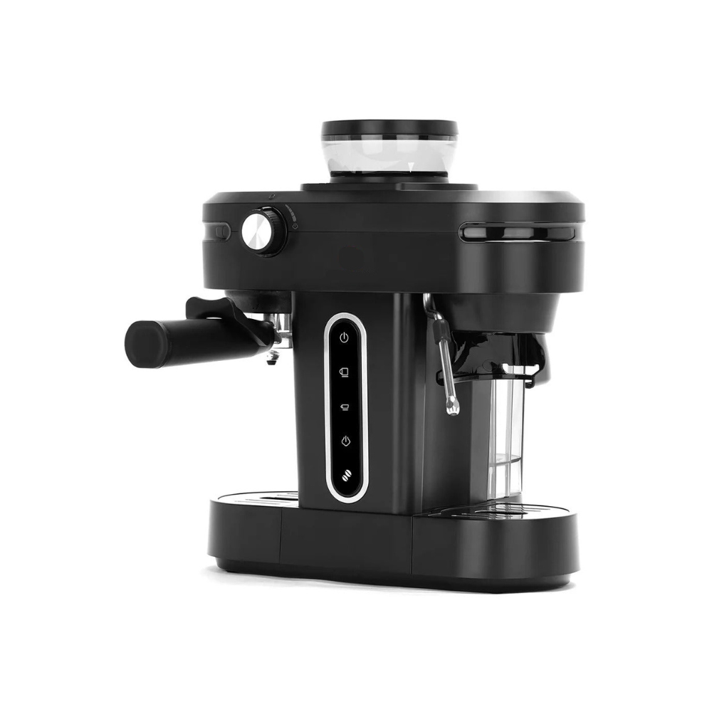 19-Bar Semi-Automatic Espresso Machine with Built-In Grinder & Steam Wand