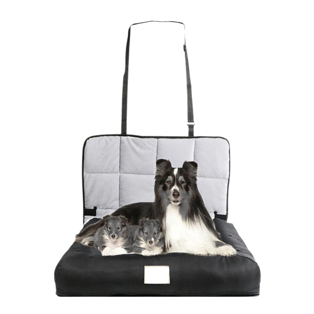 Portable Pet Car Travel Mat with Non‑Slip Base & Washable Pad – Waterproof Oxford Fabric