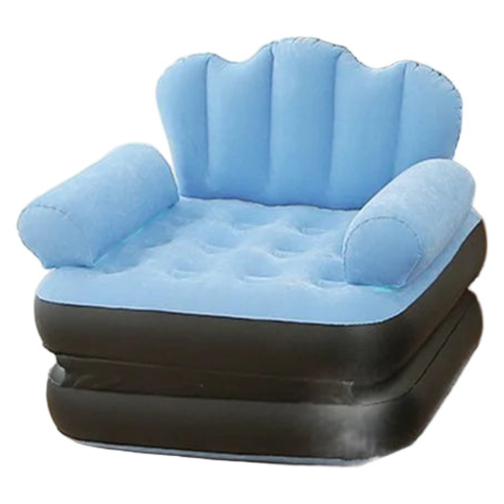 Portable Inflatable Lounge Chair with Air Pump Indoor & Outdoor Travel Sofa