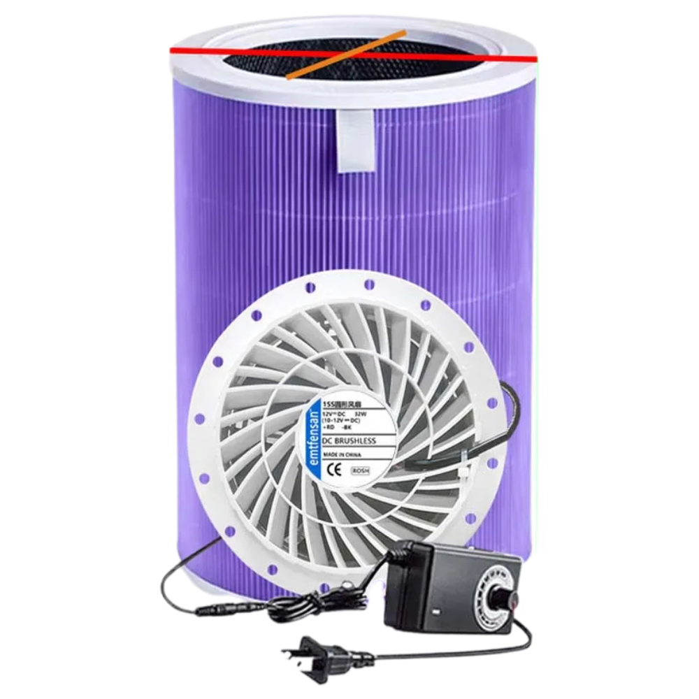 15cm Round Activated Carbon Air Purifier Filter for Smoke & Odor Removal