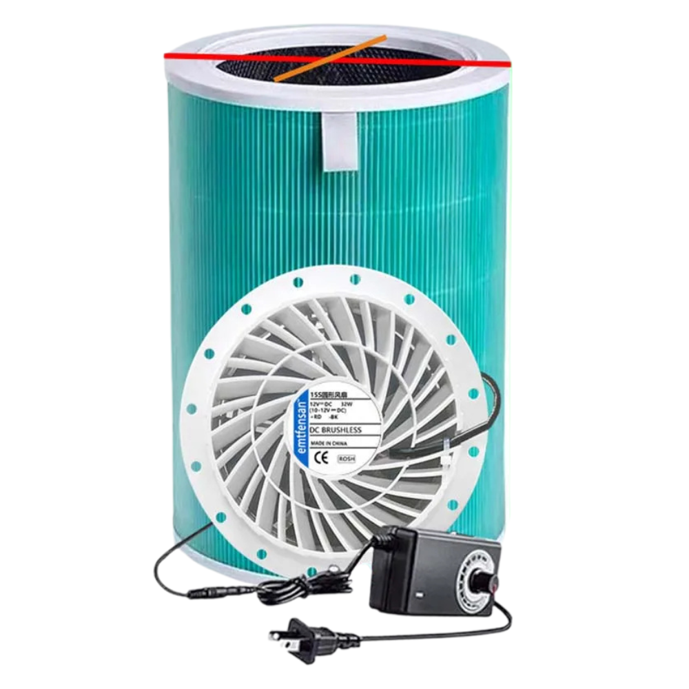 15cm Round Activated Carbon Air Purifier Filter for Smoke & Odor Removal