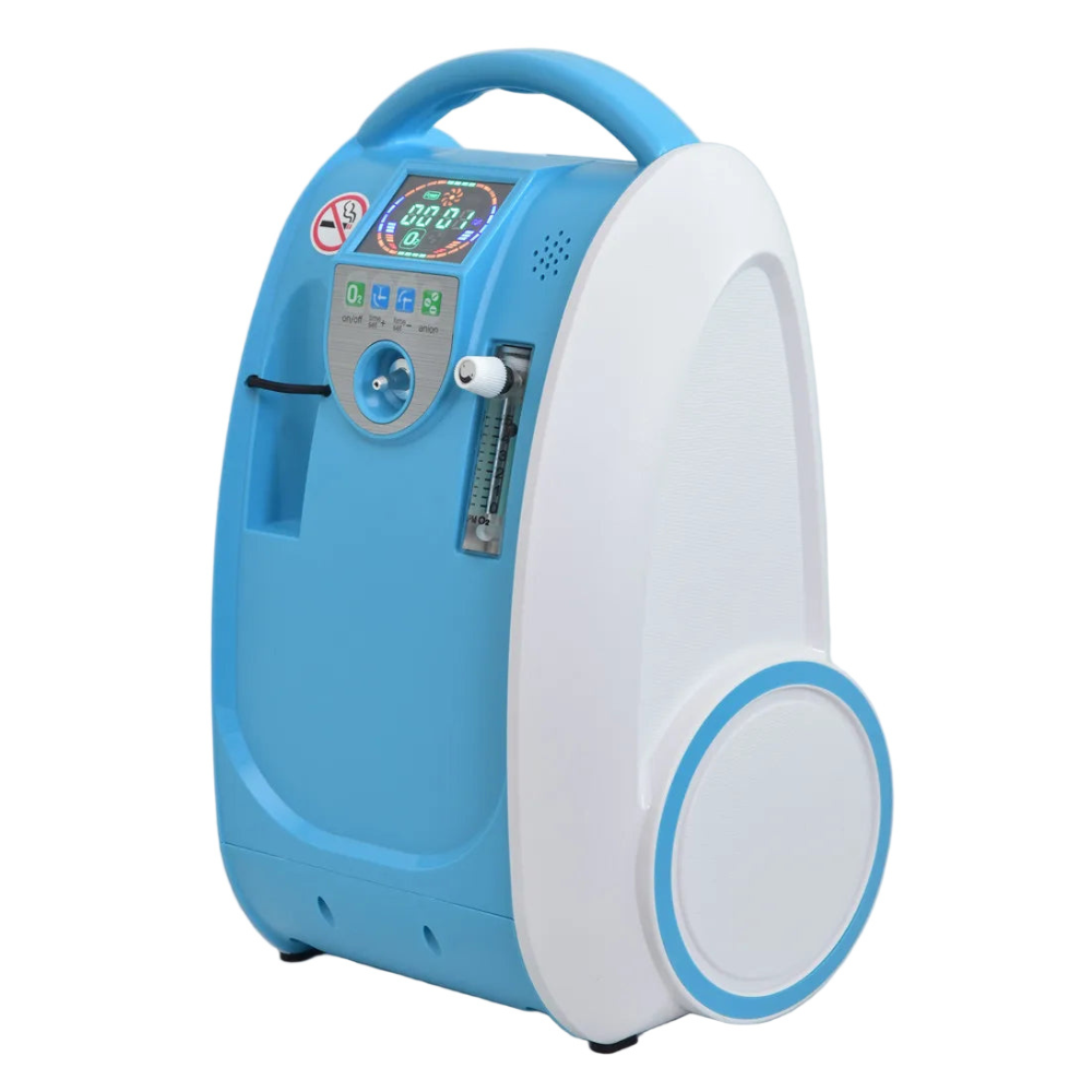 Portable Rechargeable Oxygen Concentrator 5L Quiet, Continuous Flow for Home, Car & Travel