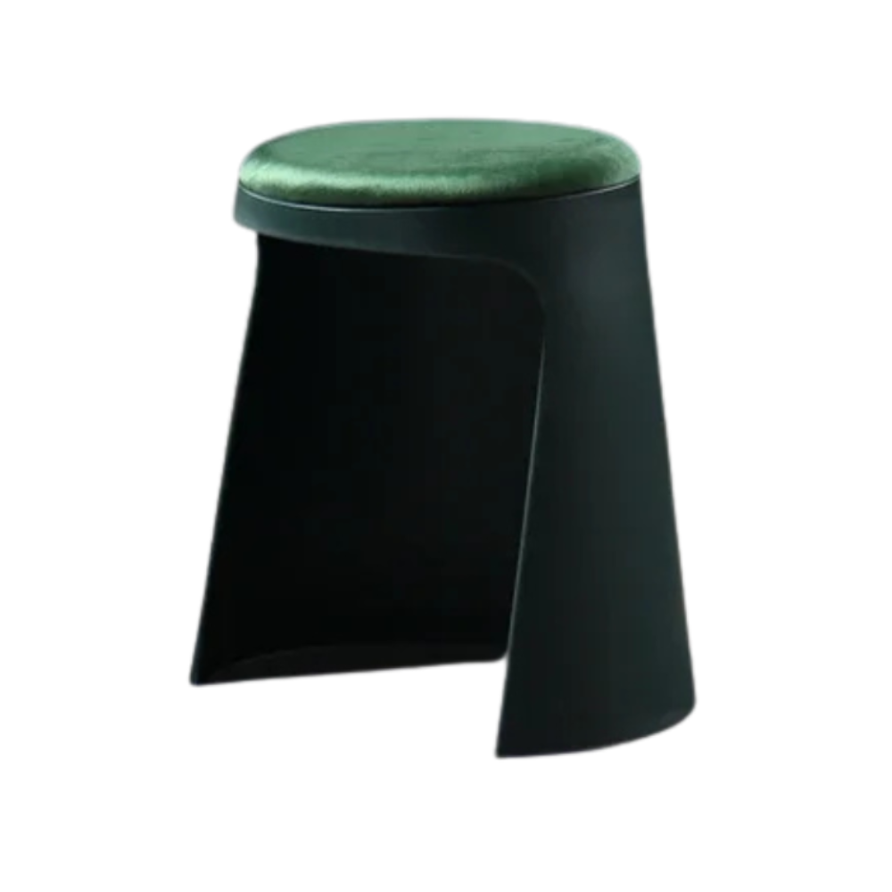Modern Plastic Stackable Stool 36x42cm Minimalist Footrest for Living Room, Bedroom or Office