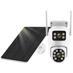 Solar 4G Outdoor PTZ Camera 12MP Dual Lens with Night Vision & Motion Tracking