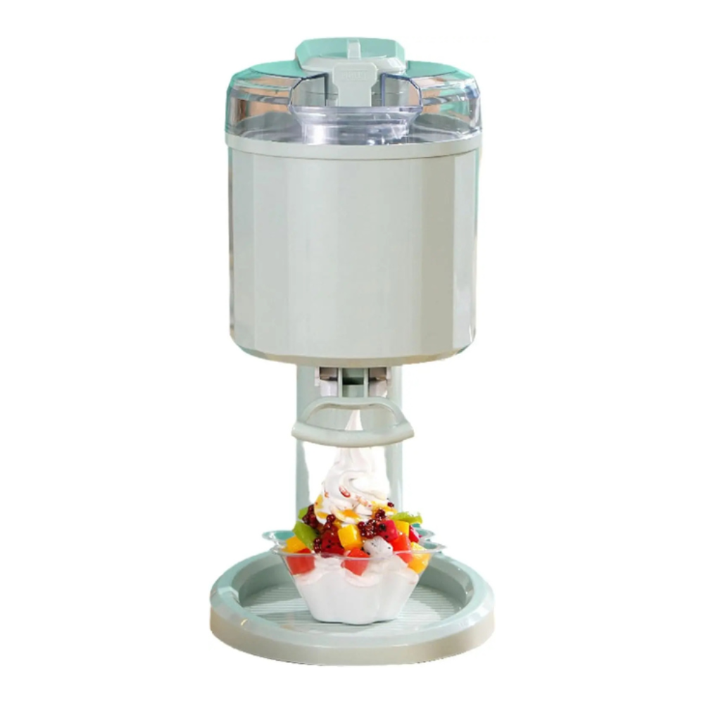 20W DIY Ice Cream & Sorbet Maker with 1L Capacity and Knob Control for Home Use