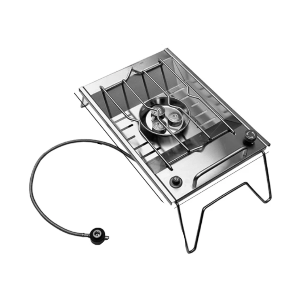 IGT-Compatible Gas Stove with Integrated Ignition for Outdoor Cooking