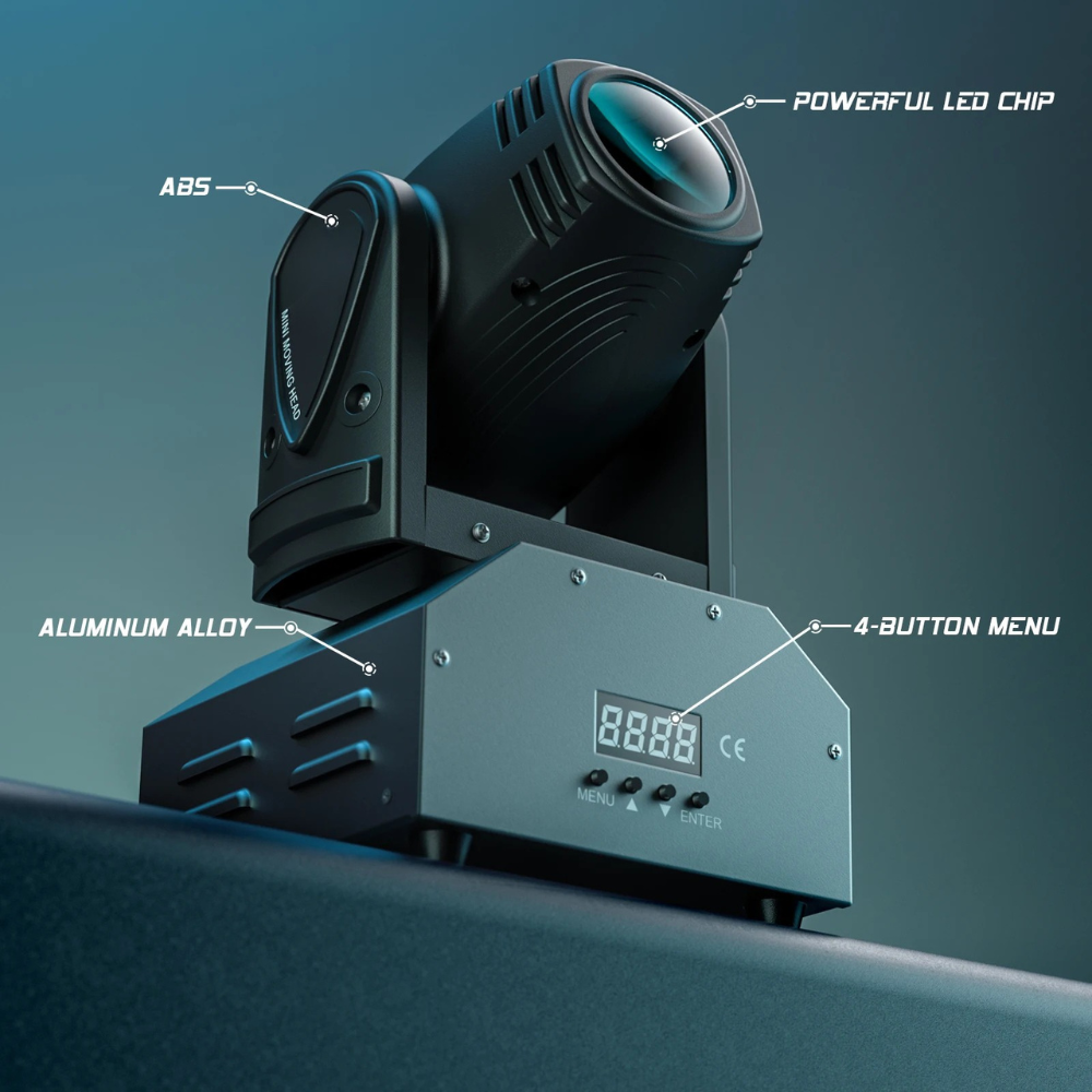 10W RGBW Mini Moving Head Light for DJ Stage Events