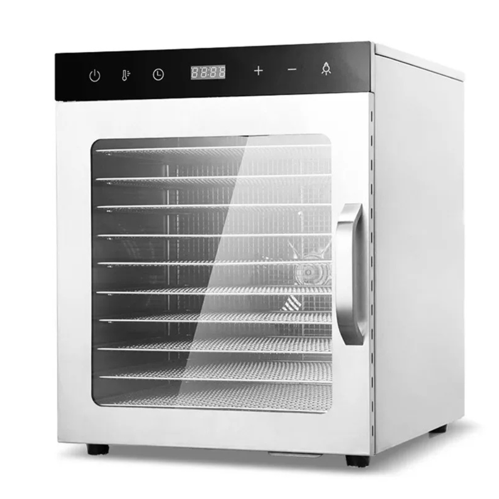 10-Layer Stainless Steel Food Dehydrator for Fruits, Vegetables & Herbs