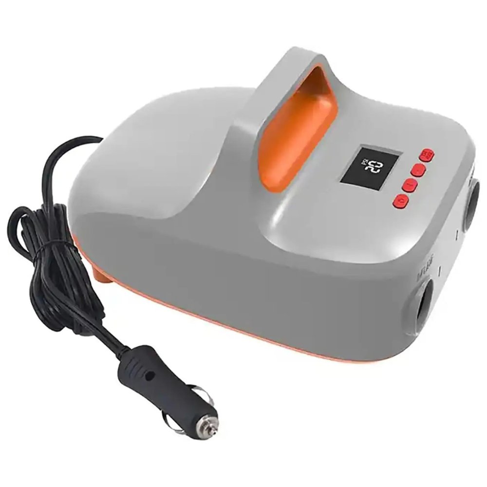 12V Electric SUP Air Pump with Digital Display, Auto Shut-Off & 6 Nozzles – 20PSI