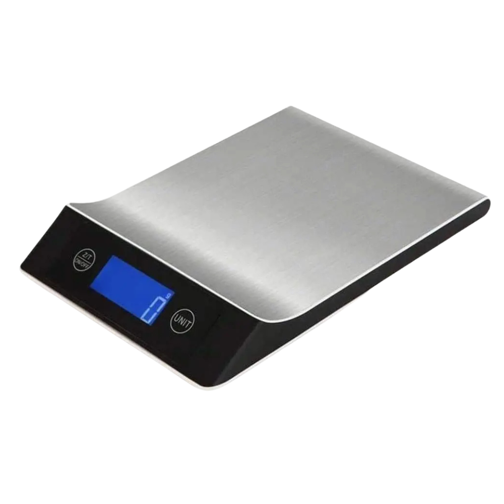 Portable Electronic Kitchen Scale with Multi-Unit Display & High-Precision Sensors – Stainless Steel