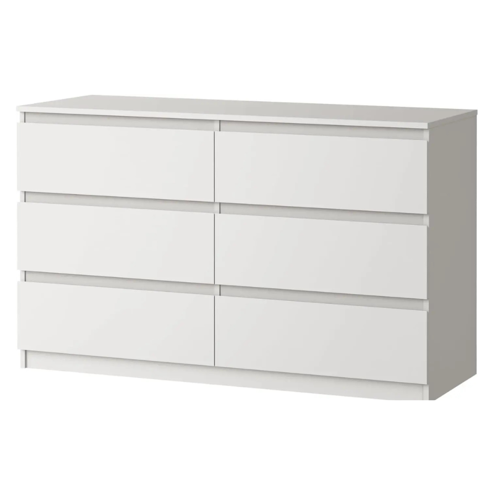 Modern Storage Cabinet with Smooth-Glide Drawers & Anti-Tip Design for Bedroom or Hallway