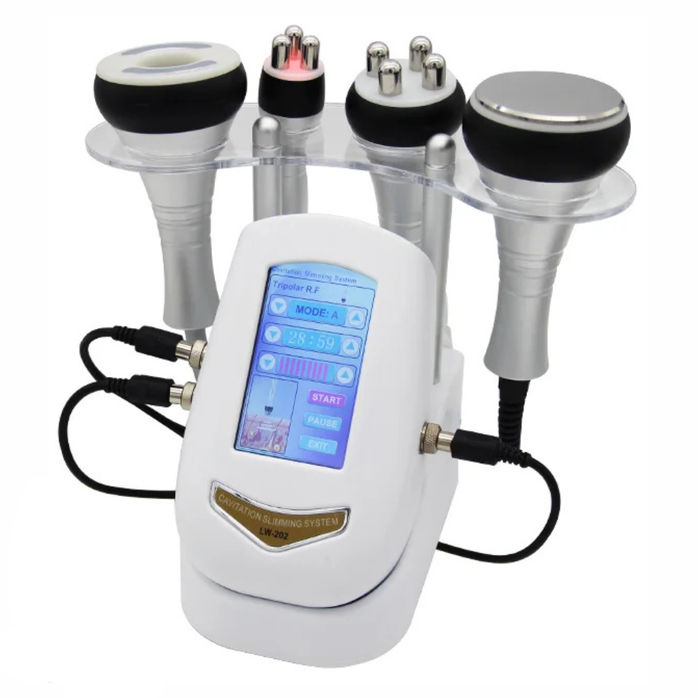 Ultrasonic Cavitation Weight Loss & Anti-Aging Face Lifting Device for Home Use White